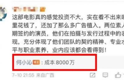 于适的新片砸了8000万，上映一周才捞到4000万票房哎缩略图