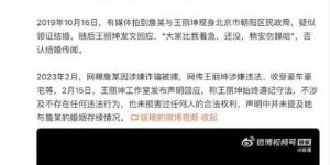 王丽坤老公疑似出事被带走，娱乐圈又起波澜缩略图